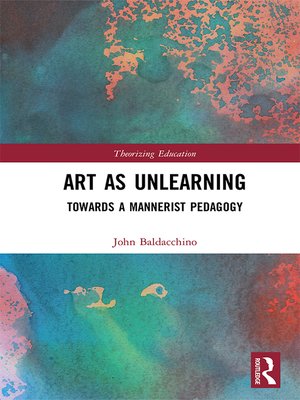 cover image of Art as Unlearning